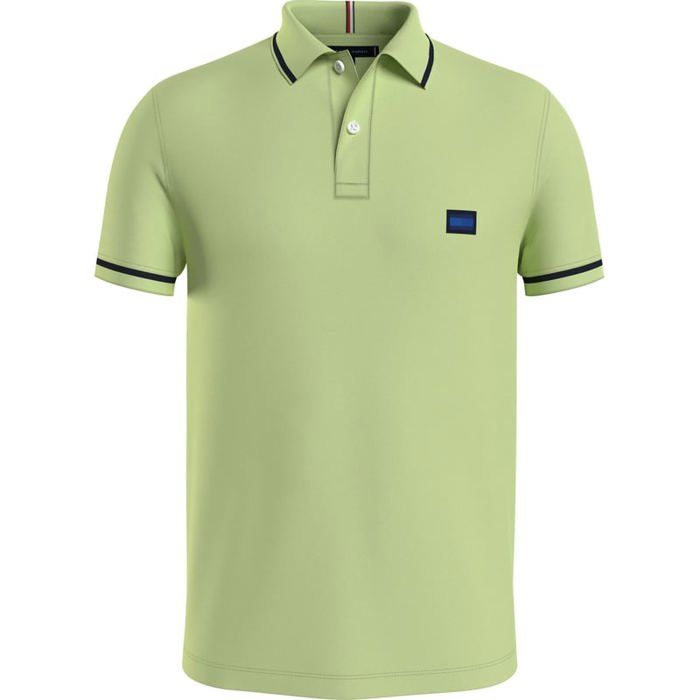 Polo slim fit pour homme vert Tommy Hilfiger