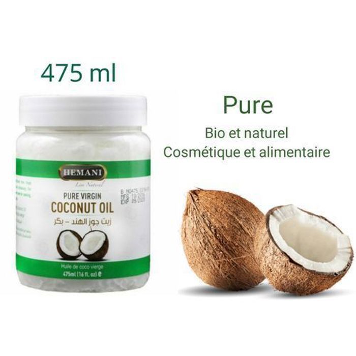 Huile de coco vierge pure Hemani 475 ml