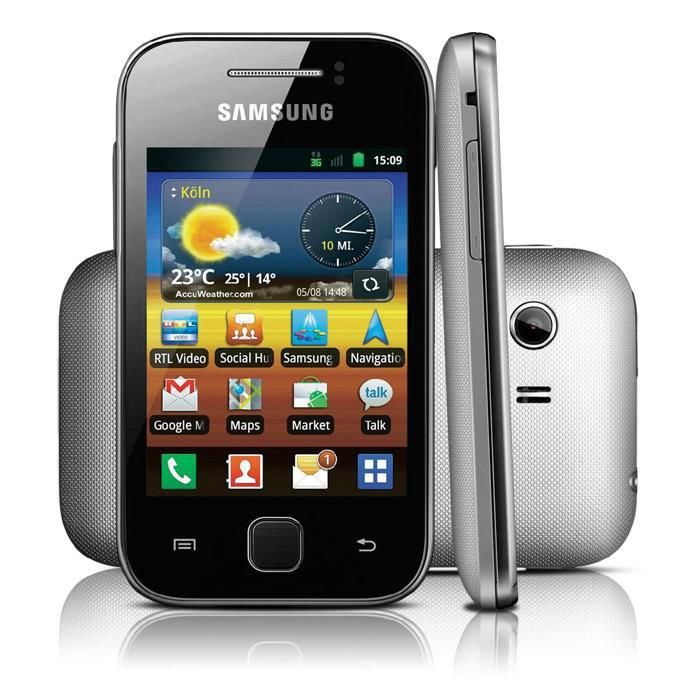 Téléphone portable débloqué Samsung Galaxy Young S5360 GSM Quadband,
