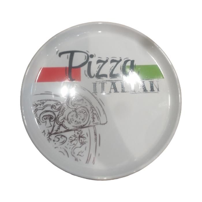 assiette à pizza en porcelaine "pizza" m 30cm