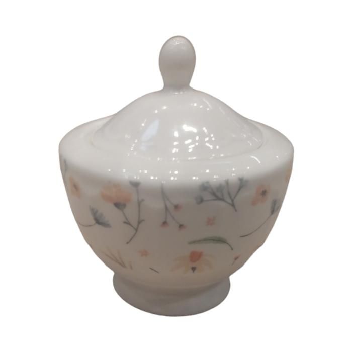 pot a sucre fleurs en porcelaine 300ml
