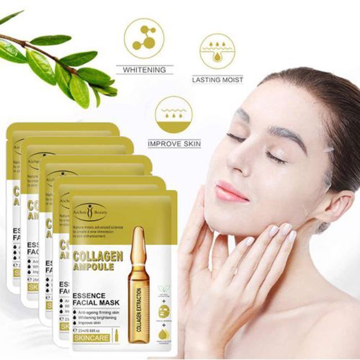 05 Masque en Ampoule de collagène, hydratant, Anti-âge, contrôle du sébum, blanchissant