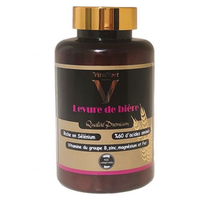VITAL FORT Levure de bière Riche en sélénium Qualité Premium 400 comprimés