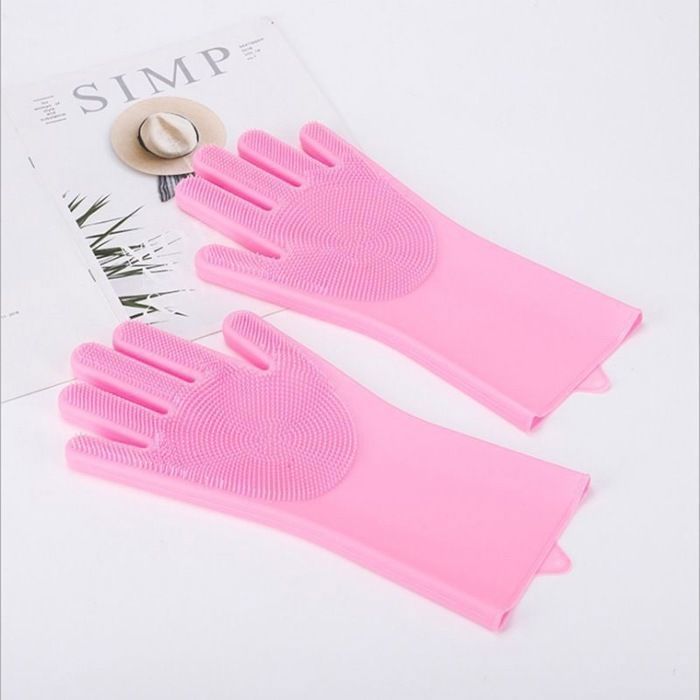 Gants de brosse multifonctions en silicone pour le massage et le bain des animaux chat, chien, gants de ménage cuisine anti-rayures
