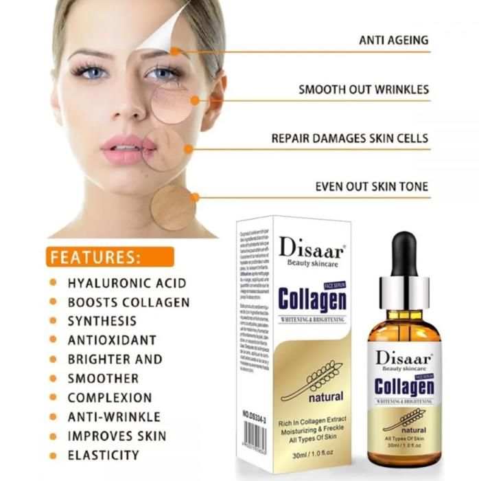 Disaar LW- Collagen Sérum soin de visage Anti-age Anti-Ride Blanchissant Hydratant