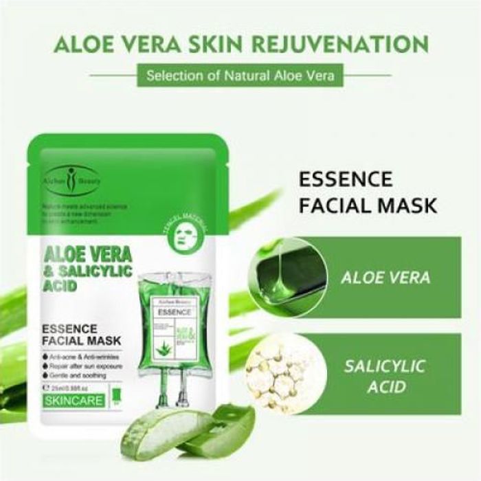 01 PIÈCE Masque Aloevera Anti-acné, hydratant en profondeur