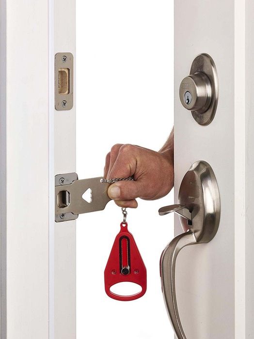 Serrure de porte portable pour plus de confidentialité et Empêche l'entrée non autorisée sécurité en voyage à la chambre, à l'hôtel