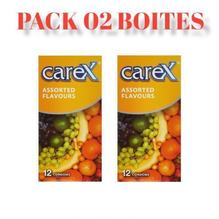 PACK 02 Paquets de 12 Préservatifs DIFFÉRENTS ARÔMES (24 Préservatifs)