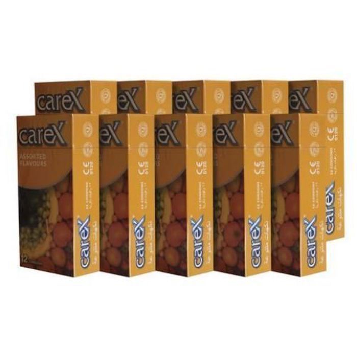 PACK DE 10 PAQUETS DE 12 PRÉSERVATIFS , DIFFÉRENTS ARÔMES