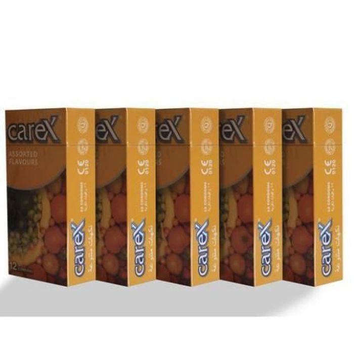 PACK 5 PAQUETS DE 12 PRÉSERVATIFS , DIFFÉRENTS ARÔMES ( 60 Préservatifs )