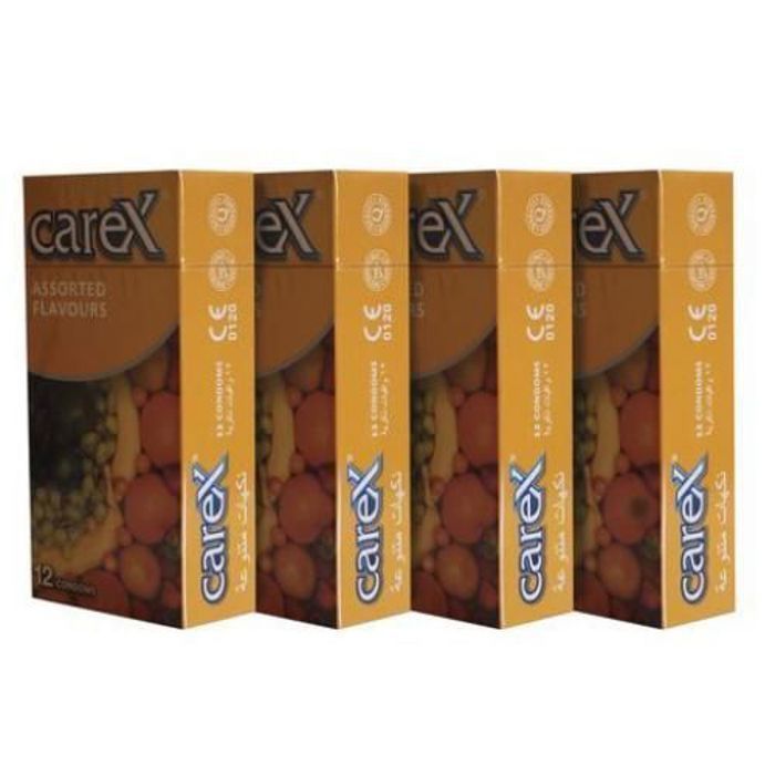 PACK 04 PAQUETS DE 12 PRESERVATIFS ARÔMATISÉ FRUITS (48 Préservatifs)