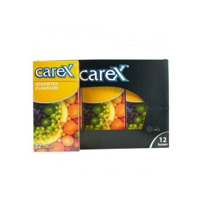 Boîte Complet de 12 Paquets de 12 Préservatifs Arôme Fruits (144 Préservatifs)