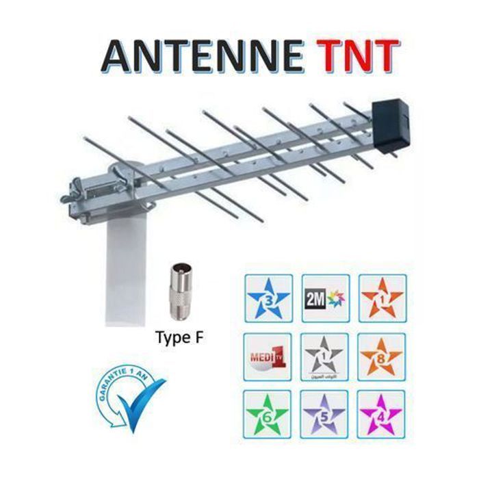 Antenne TV TNT - Haute qualité de signale