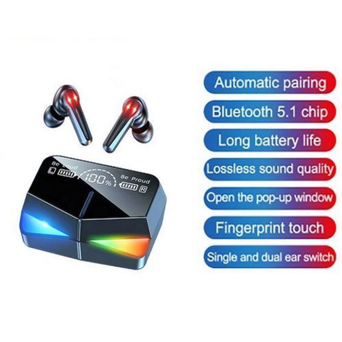 Ecouteurs Bluetooth M28 TWS Casque Kit Sans Fil + boîte de chargement