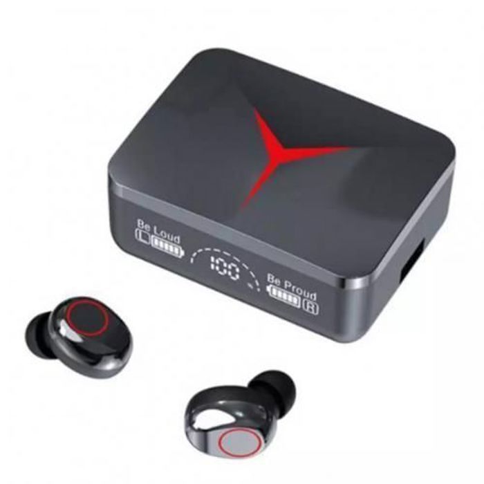 Écouteurs sans fil - M90 - Bluetooth 5.3 - Étanche IPX7 - Tactile - Affichage LED