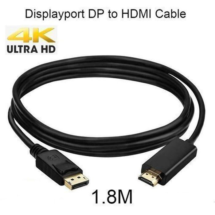cable hdmi to displayport adapter DP Male To HDMI Male Converter 1,8m