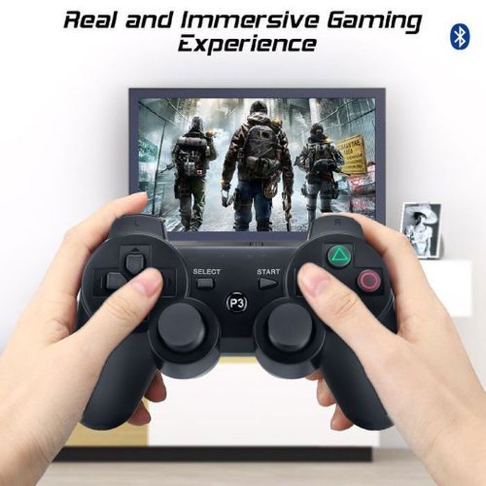 Manette PS3 - Sony - Dualshock 3 - Sans fil - Double Vibration - Bluetooth