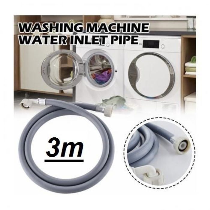Tuyau d'entrée d'eau - PVC - Machine à laver - 1,5M - Multicolore - Kit d'accessoires