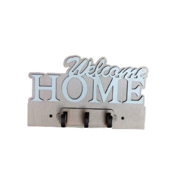 welcome home porte cle murale maison décoration en bois artisanat