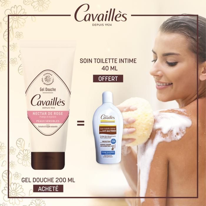 Rogé Cavaillès - GEL DOUCHE SURGRAS NOURISSANT NECTAR DE ROSE 200ml
