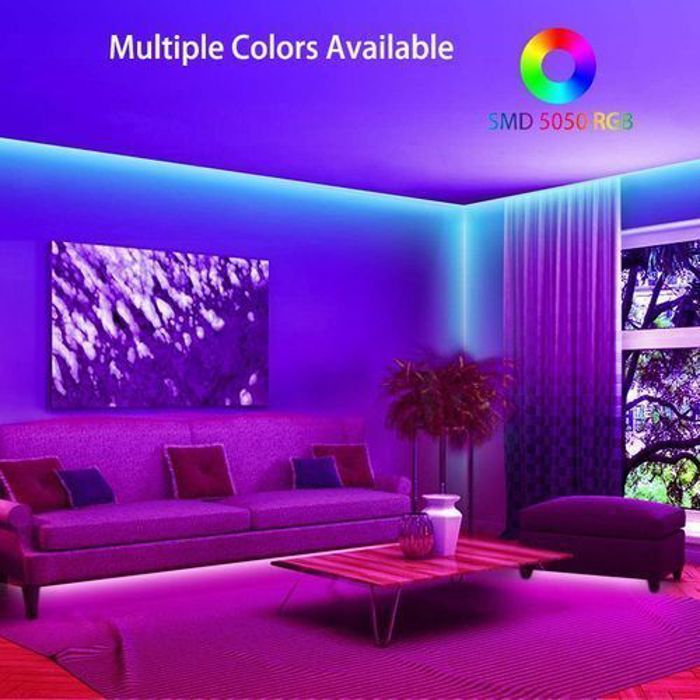 LED Light Strip 5M avec télécommande 12V, flexible