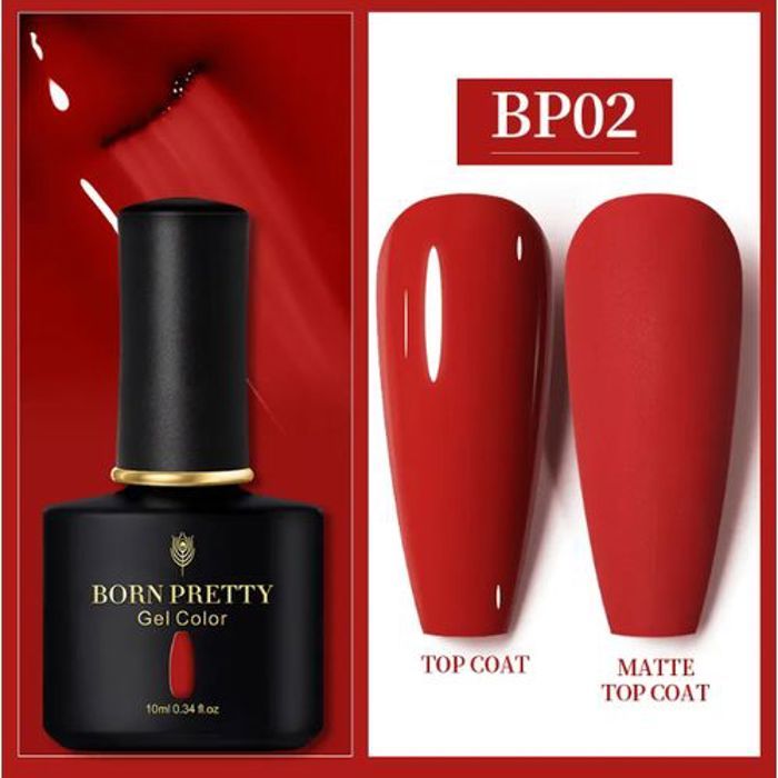Vernis à ongle - Born Pretty - Soak Off Nail gel polish 002 - 10 ml - Sèche rapidement - Longue durée 30 jours