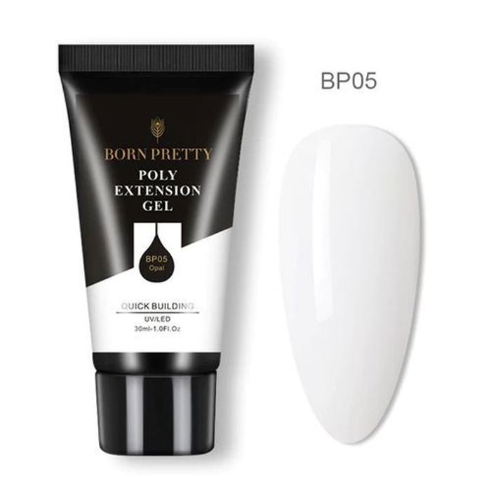 Born Pretty Poly Gel UV pour Extensions d'ongles 30ml Opal BP05