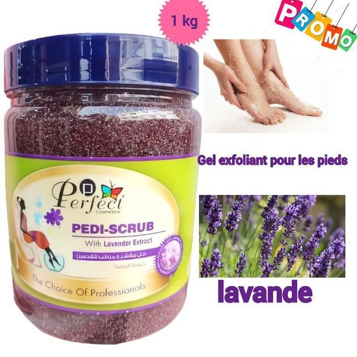 Gel Exfoliant Pieds Adoucit et lisse les pieds / A l'extrait de lavande /1kg