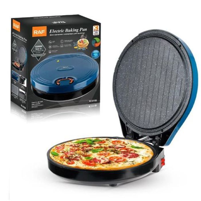 RAF  Electric baking Pan, Four à pizza electrique - Idéal pour toutes sortes de recettes