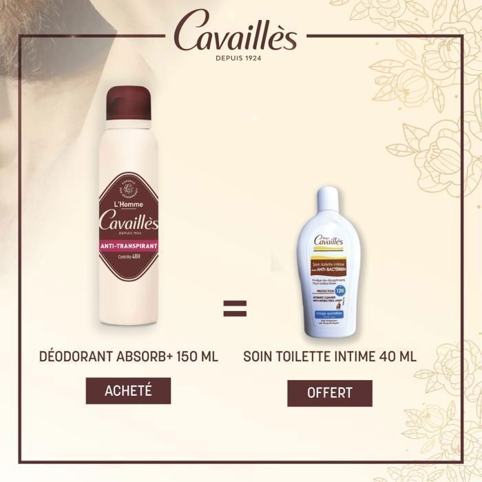 ROGE CAVAILLES - ANTI-TRANS ABSORB+ SOIN RÉGULATEUR HOMME SPRAY 150ml