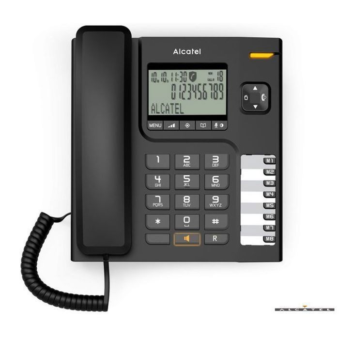 Alcatel Telephone fixe filaire T76 identification de l'appelant haut parleur