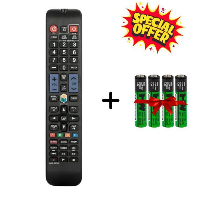 Télécommande Universelle pour Tous les Samsung Smart TV + 4 Piles Gratuit