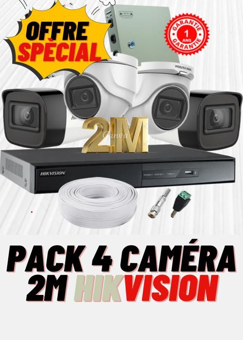 Pack complet de 4 Caméra 2M Hikvision