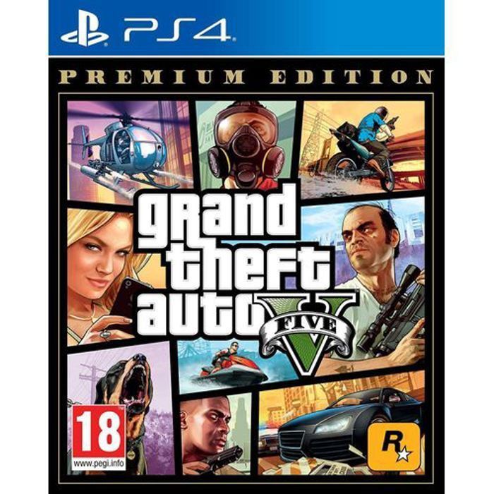 Grand Theft Auto V - PS4 - Édition Premium  ( GTA  5 PS4 )
