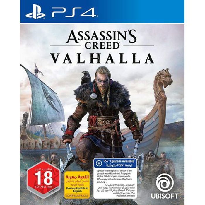 UBISOFT Assassin's Cred Valhalla  PS4 Version Arab Version PS5 incluse