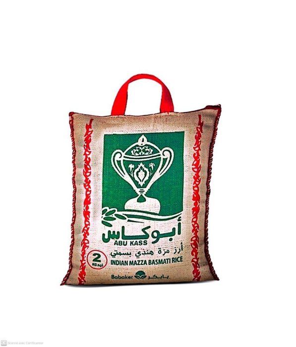 Riz basmati indien mazza Abu Kass, 2 kg - 1 paquet