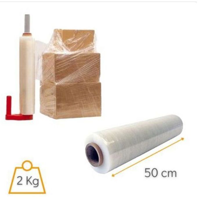 Film étirable - DÉMÉNAGEMENT - 2KG - Transparent - Résistant à la déchirure - Protection contre l'humidité