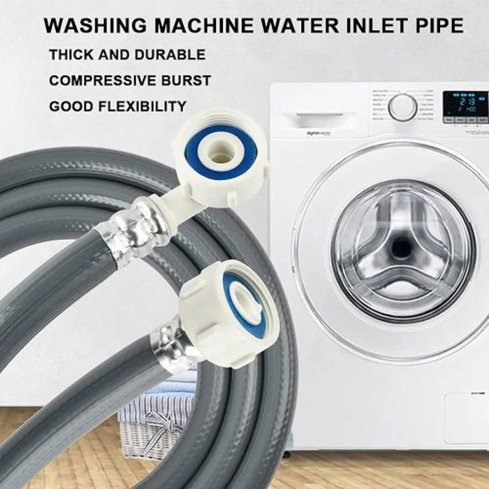 Tuyau d’Alimentation d’Eau en PVC 3/4"-3/4" 150 cm pour Machine à Laver – Haute Qualité
