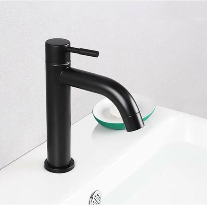 Robinet de lavabo Noir Haute Qualité Eau froide