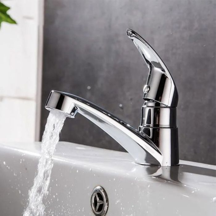 Robinet De Lavabo Moderne-Eau froide-Chromé Haute Qualité