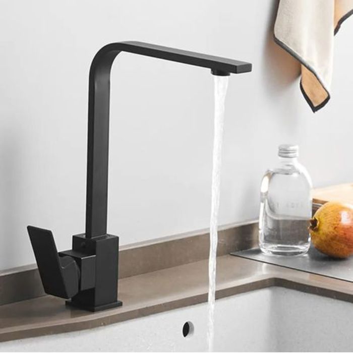 Robinet mitigeur lavabo Noir Mat ,Eau Chaude et Froid Haute Gamme Rotation à 360