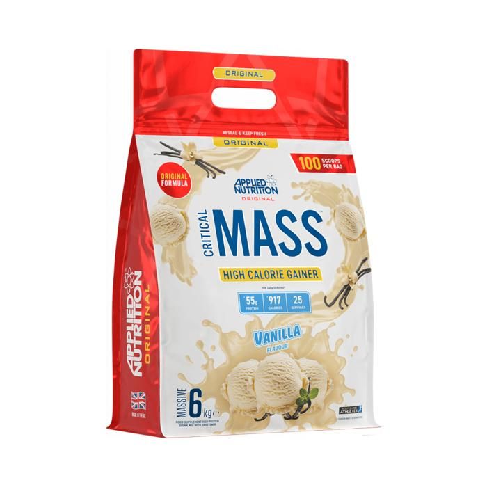 Critical Masse Ori 6000g Vanille Applied Nutrition Gainers - Prise de Masse