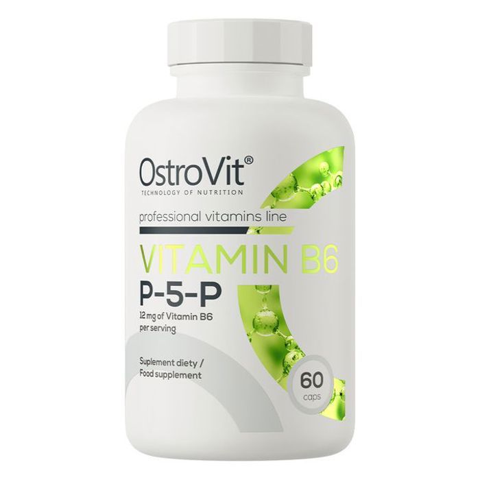 Vitamin B6 P-5-P 60 Caps - Vitamine B6 Pyridoxal-5'-Phosphate.
