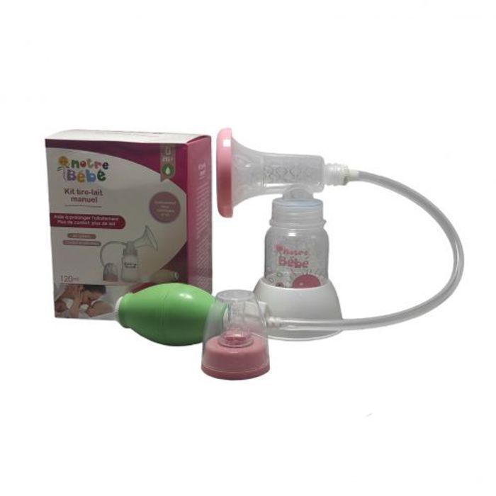 Tire Lait Manuel avec Biberon Rose Très Haute Qualité