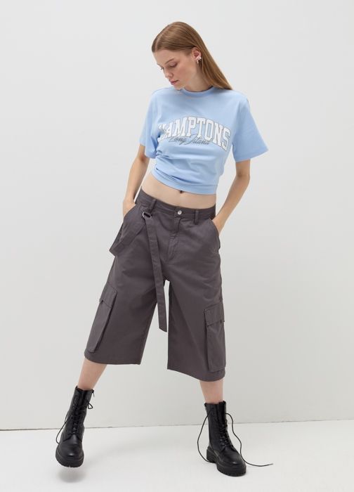 Relaxed-fit T-shirt in cotton - Soft Blue