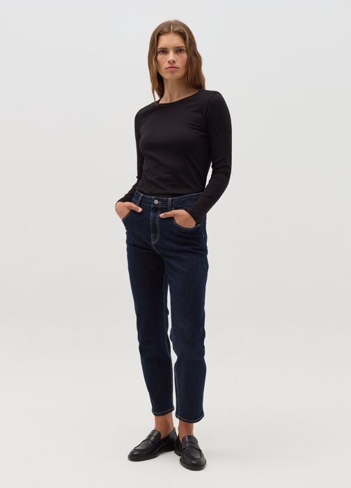 Long-sleeved T-shirt in cotton - Black