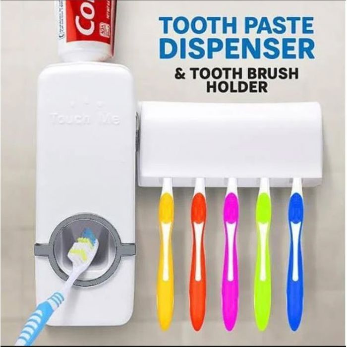 Support mural pour brosse à dents avec Distributeur de Dentifrice Automatique