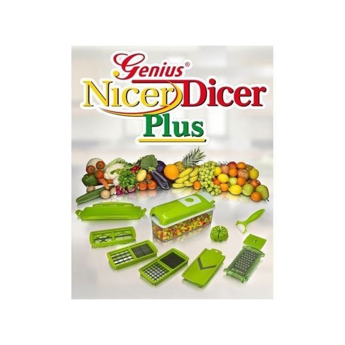 Nicer Dicer Plus Trancheur de Légumes et découpe-fruits - Multifonctions