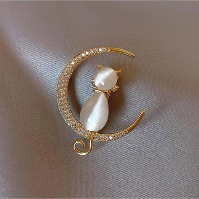 Broches en forme de chat - GENERIC - Corsage de luxe en ZIRCON - Style Vintage - Bijoux pour femmes