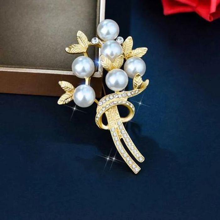Broches bouquet de perles, mignon corsage de luxe en ZIRCON Accessoires Bijoux